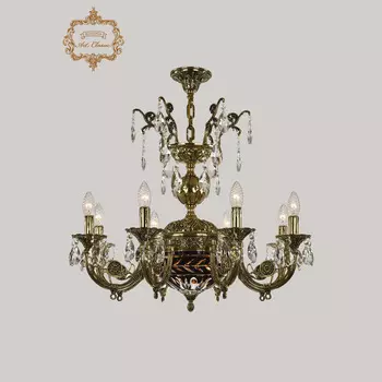 Хрустальная люстра Bohemia Art Classic 31.22.8.KR175SP.250IT.GB.Sp.Amber.Blue.1D