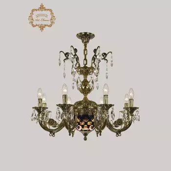 Хрустальная люстра Bohemia Art Classic 31.22.8.KR175SP.250IT.GB.Sp.Amber.Blue.1E