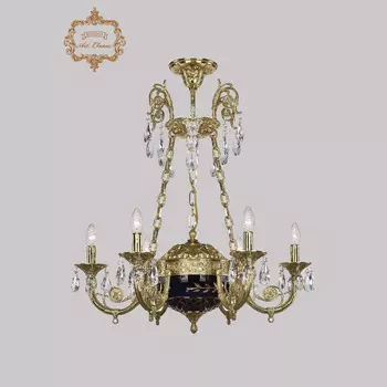 Хрустальная люстра Bohemia Art Classic 31.44.6.KR175SP.250IT.G.Sp.Amber.Blue.1B