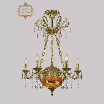 Хрустальная люстра Bohemia Art Classic 31.51.6.CK125SP.250SP.G.Sp.Amber.1C
