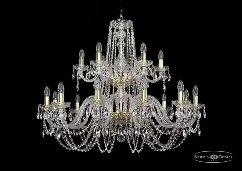 Хрустальная люстра Bohemia Ivele 1402/12+6/360/2d G