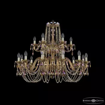 Хрустальная люстра Bohemia Ivele 1402/12+6/360/2d G M777