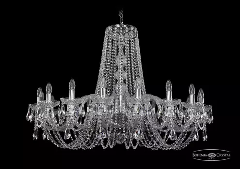 Хрустальная люстра Bohemia Ivele 1402/18/400 Ni