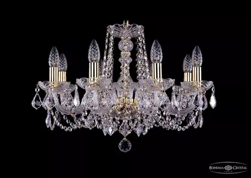 Хрустальная люстра Bohemia Ivele 1402/8/195 G Leafs
