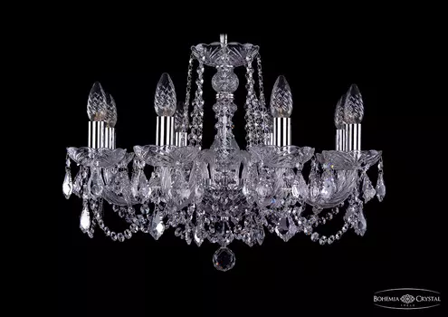 Хрустальная люстра Bohemia Ivele 1402/8/195 Ni Leafs