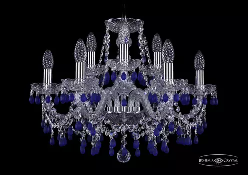 Хрустальная люстра Bohemia Ivele 1410/6+3/195 Ni V3001