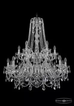 Хрустальная люстра Bohemia Ivele 1411/12+6/300/h-93/2d Ni
