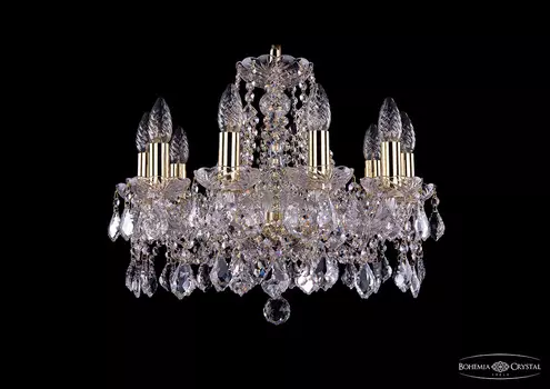 Хрустальная люстра Bohemia Ivele 1413/10/165 G Leafs