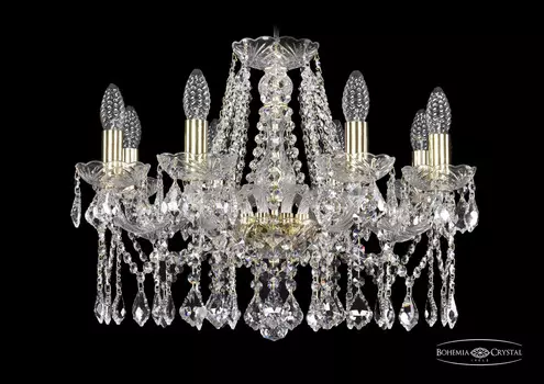 Хрустальная люстра Bohemia Ivele 1413/8/200 G Leafs