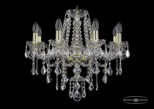 Хрустальная люстра Bohemia Ivele 1415/8/200 G Leafs