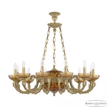 Хрустальная люстра Bohemia Ivele 71009P/12/250 FP P Amber/M-1F