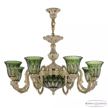 Хрустальная люстра Bohemia Ivele 71203P/8/210 GW P2 U Clear-Green/H-1I