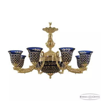 Хрустальная люстра Bohemia Ivele 71212P/8/210 G P2 U Amber-Blue/H-1J