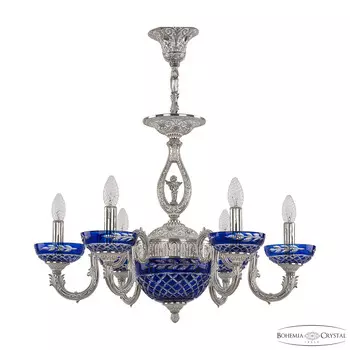 Хрустальная люстра Bohemia Ivele 71403P/6/175 NW P Clear-Blue/H-1J FA10S