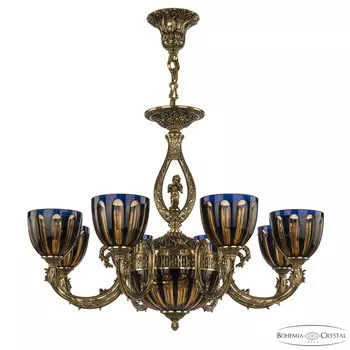 Хрустальная люстра Bohemia Ivele 71409P/8/210 GB P1 U Amber-Blue/H-1H FA4S