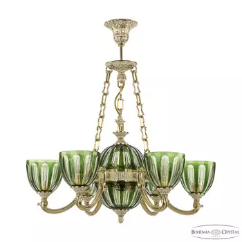 Хрустальная люстра Bohemia Ivele 72009P/6/175 GW P1 U Clear-Green/H-1H FA10S