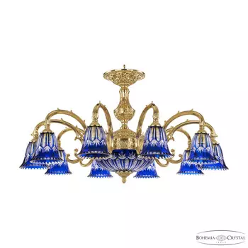 Хрустальная люстра Bohemia Ivele 72209P/10/250 G P2 D Clear-Blue/H-1I