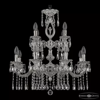 Хрустальная люстра Bohemia Ivele 72401/8+4/210/2d A NW FA10S