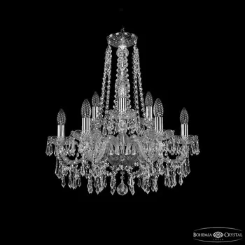 Хрустальная люстра Bohemia Ivele Crystal 1403/6+3/195/h-60 Ni