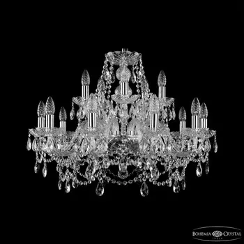 Хрустальная люстра Bohemia Ivele Crystal 1411/10+5/240 Ni