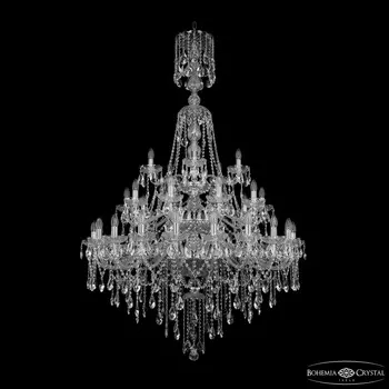 Хрустальная люстра Bohemia Ivele Crystal 1415/20+10+5/400/XL-180/3d Ni