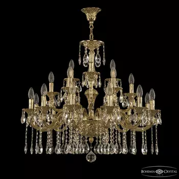 Хрустальная люстра Bohemia Ivele Crystal Verona 72199/12+6+3/250 A G
