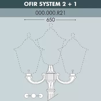 Консоль для паркового фонаря OFIR 000.000.R21.A0