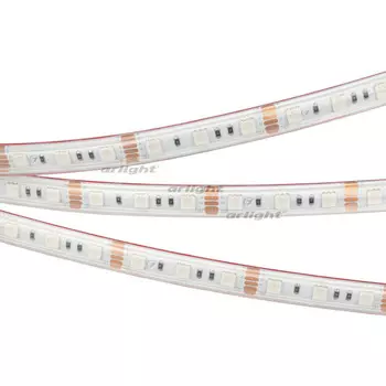 Лента герметичная RTW-PS-B60-12mm 12V RGB (14.4 W/m, IP67, 5060, 5m) (ARL, -) 021402(2)