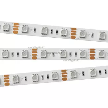 Лента RT-B60-10mm 12V RGB (14.4 W/m, IP20, 5060, 5m) (ARL, Открытый) 012340(2)