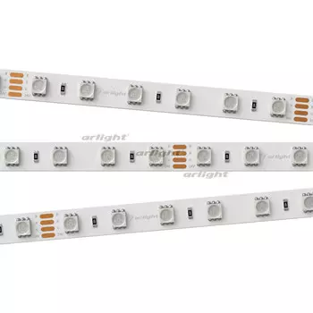 Лента RT-B60-10mm 24V RGB (14.4 W/m, IP20, 5060, 5m) (ARL, Открытый) 010367(2)