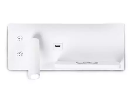 Настенный светильник Ambrella light поворотный с выключателем, USB и беспроводной зарядкой WALLERS FW FW2971