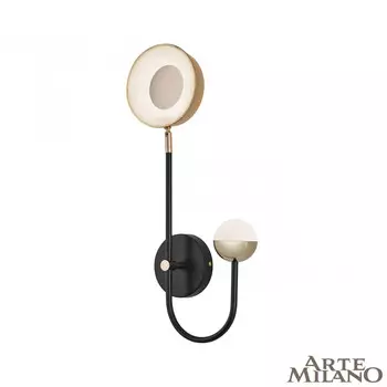 Настенный светильник Arte Milano Ferrara 273299/1+1 BK/GD