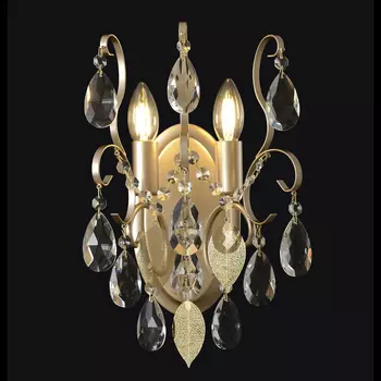 Настенный светильник Crystal Lux ESMIRALDA AP2 GOLD