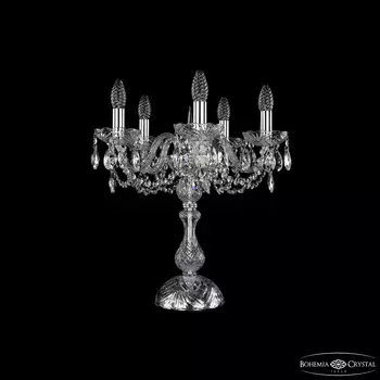 Настольная лампа Bohemia Ivele Crystal 1402L/5/141-47 Ni