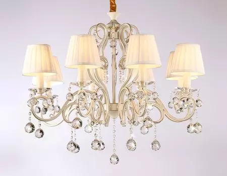 Подвесная люстра Ambrella light с абажурами и хрусталем Traditional TR4561