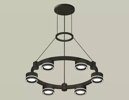 Подвесная люстра Ambrella light с акрилом Techno Ring Traditional DIY XR92051201