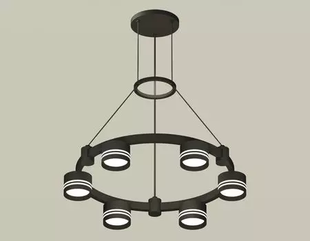 Подвесная люстра Ambrella light с акрилом Techno Ring Traditional DIY XR92051203