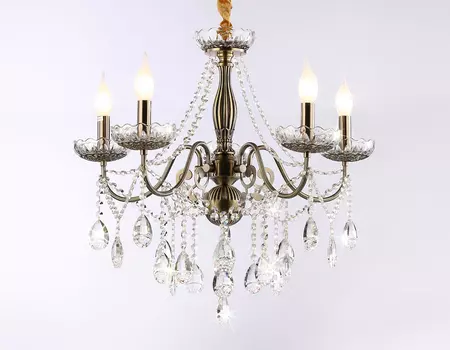 Подвесная люстра Ambrella light с хрусталем Traditional TR4949