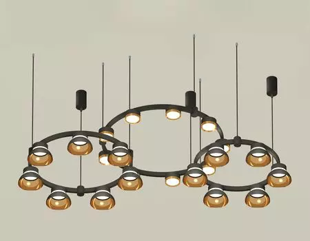 Подвесная люстра Ambrella light Techno Ring с акрилом Traditional DIY XR92092000