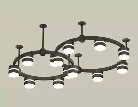 Подвесная люстра Ambrella light Techno Ring с акрилом Traditional DIY XR92221001