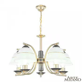 Подвесная люстра Arte Milano Florentina 301240/5 Bk/Gd