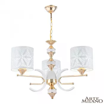 Подвесная люстра Arte Milano Florentina 302097/3 Wh/Gd
