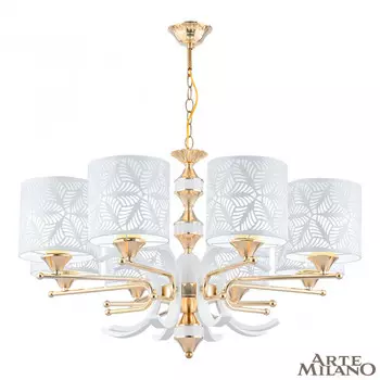 Подвесная люстра Arte Milano Florentina 302097/8 Wh/Gd