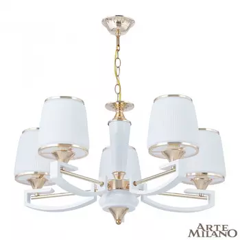 Подвесная люстра Arte Milano Florentina 302457/5 Wh/Gd