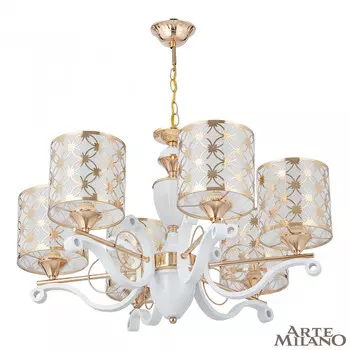 Подвесная люстра Arte Milano Florentina 303097/6 Wh/Gd