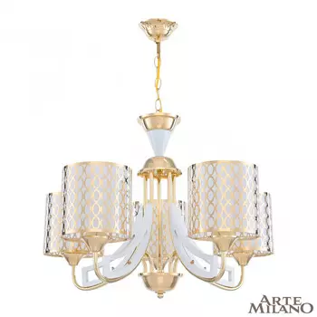 Подвесная люстра Arte Milano Florentina 303387/5 Wh/Gd