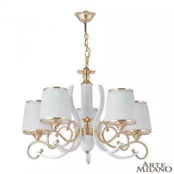 Подвесная люстра Arte Milano Florentina 303857/5 Wh/Gd