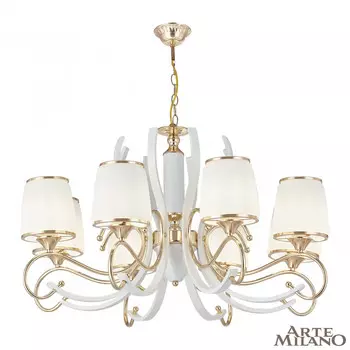 Подвесная люстра Arte Milano Florentina 303857/8 Wh/Gd