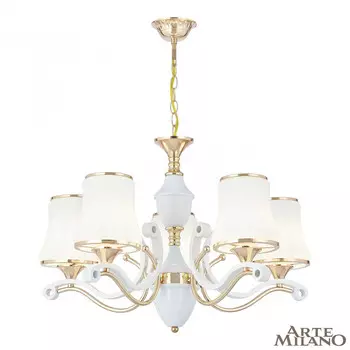 Подвесная люстра Arte Milano Florentina 303987/5 Wh/Gd