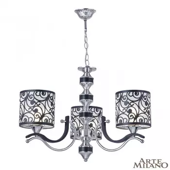 Подвесная люстра Arte Milano Florentina 304957/3 Bk/Ni
